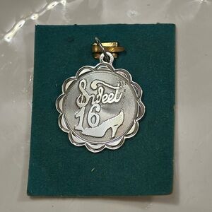 Vintage Sterling Silver Charm/Pendant “Sweet 16”